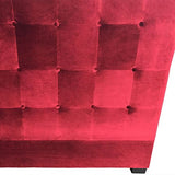 Paris Prix - Tête De Lit Capitonnée en Velours Amor 160cm Rouge
