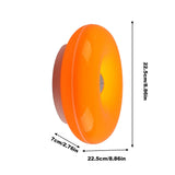 Générique Appliques murales - Appliques murales à piles, Lampe donut orange | Table d'art moderne du milieu du siècle et déco murale pour un chevet, décoration de chambre esthétique et cool et funky