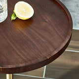 zlw-shop Table Basse Table d'appoint Petite Table Basse Table Basse Cônat Cabinet de Coin de Coin Table de Table Moderne Petite Table Ronde Table de Salon (Size : 54 * 38cm)