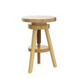 Magnetic Mobel Tabouret à vis Solide Petit déjeuner Cuisine Nouveau hêtre (roh)