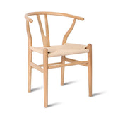 SSZZ Moderne Minimaliste en Bois Massif Chaise Accueil Rotin Café Chaise Chaise Accoudoirs Tissés À La Main Écologique Et Durable