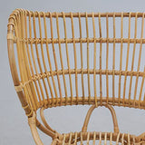 AUBRY GASPARD Grand Fauteuil en rotin Empire
