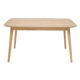 Miliboo Table Extensible rallonges intégrées rectangulaire en Bois Clair chêne L140-170 cm ANK