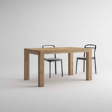 Mobili Fiver Table Extensible, Bois, Chêne Rustique, 140 x 90 x 77 cm