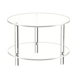 Table basse en acrylique – Tables basses rondes en verre | Table centrale ronde moderne | Décoration esthétique de la maison | Meubles modernes en acrylique pour la maison, le studio, l'hôtel et