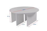 Élégante Table à café en Noyer, diamètre : 90 cm, Hauteur : 41 cm, 100% mélamine, épaisseur : 18 mm, élégante et Durable pour Les espaces de Vie Modernes