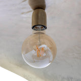 Atmosphera - Suspension Arlo - Abat-jour en Métal Doré D80cm - Ampoule Non Incluse E27 25W - Luminaire pour Salon, Cuisine, Bureau, Chambre