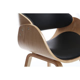 Miliboo Chaise Design Noir et Bois Clair Bent