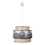 marque Ostaria Suspension cannage et Tissu Ombrage D40