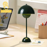 Starnearby Lampe de Table LED Pot de Fleurs, Lampe de Chevet Rechargeable Sans Fil, Lampes Champignon Tactile Dimmable avec 3 Modes de Luminosité, Lampes de Bureau Décorative Rétro
