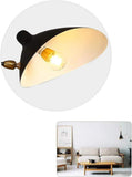 VONGAZ Applique Murale Lampe Murale Applique Nordique Rétro En Fer Forgé, Vent Industriel, Longue Tige À Bascule, Pour Chambre À Coucher Lampe de Mur Applique Mural