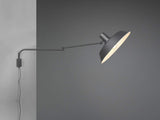 meineWunschleuchte Applique murale orientable avec prise et interrupteur, portée max. 150 cm
