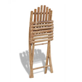 vidaXL Set de 2 chaises Pliables en Bambou