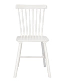 KAYELLES Lot de 2 chaises à barreaux bistrot Vintage Bois Massif Mona (Blanc)