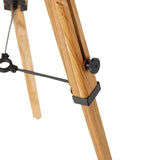 Qazqa radient - Lampe de table trépied/tripode - 1 lumière - H 176 cm - Noir - Rustique - éclairage intérieur - Salon I Chambre