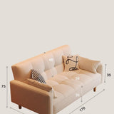 Canapé-lit Multifonctionnel en Coton et Lin, Style Moderne du Milieu siècle, for Salon ou Chambre(D,1.4m)