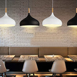 Lampe à Suspension Lampe Suspendue en Bois avec Abat-Jour Artistique en Fer design Industriel Moderne Luminaire Décoratif D'Intérieur pour Cuisine Salle à Manger Ou entrée Suspension Luminaire