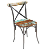 vidaXL 2X Chaise de Salle à Manger Bois Recyclé Massif Chaise de Cuisine