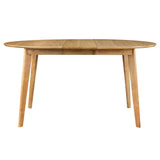 Miliboo Table à Manger Ronde Extensible Finition chêne L120-150 cm Leena