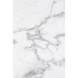 Kare Design Schickeria Table Basse en marbre Blanc, 80 cm de diamètre, Table d'appoint, Table de Salon, Aspect marbre, Structure en Acier, Ronde, rétro