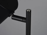 Reality Leuchten RL LIVE YOUR LIGHT Lampadaire LED Blake R42111132 en métal noir mat avec LED 4,5 W, fonctionnement sur batterie, port USB avec fonction de charge