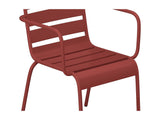 Vente-unique - Lot de 2 fauteuils de Jardin empilables en métal - Rouge - MIRMANDE de MYLIA