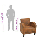 vidaXL Fauteuil Salon Salle de Séjour Chambre à Coucher Bureau Intérieur