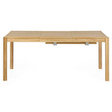 Miliboo Table à Manger Extensible rallonges intégrées en Bois Clair chêne rectangulaire L125-238 cm AGALI
