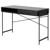 Selsey Bureau, Bois d'ingénierie, Frêne/Noir, 75x110x50 cm