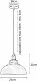 LEDSone suspensions vintage, luminaires style industriel, plafonnier vintage, éclairage intérieur, lampe cuisine salon salle à manger chambre, IP20, Ø 290mm(Argent brossé)