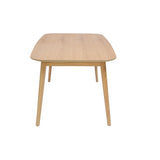 Miliboo Table Extensible rallonges intégrées rectangulaire en Bois Clair chêne L140-170 cm ANK