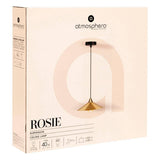 Atmosphera - Suspension rosie métal doré d38cm