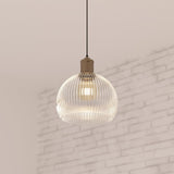 Atmosphera - Suspension Laye - verre D20 cm