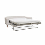 Alice's Home - Canapé lit 3 Places Ivoire avec Matelas 12cm d'épaisseur. fabriqué en France