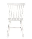 KAYELLES Lot de 2 chaises à barreaux bistrot Vintage Bois Massif Mona (Blanc)