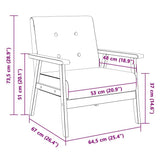 Keeushr Fauteuil rétro en cuir synthétique noir avec structure en bois robuste et rembourrage doux pour salon ou salle à manger, siège très stable