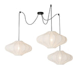 Qazqa plu - Suspension - 3 lumière - L 100 cm - Blanc - Design - éclairage intérieur - Salon I Chambre I Cuisine I Salle à manger