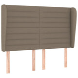 INLIFE Tête de lit avec Oreilles Taupe 147x23x118/128 cm TissuMeubles,Lits & Accessoires,Têtes et Pieds de lit-44.99 lb-Taupe-56926