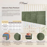 DHOME Tête de Lit Capitonnée en Velours Côtelé Premium Uni Anti-Taches Design Modulaire Vertical Autocollant Tête de Lit Chambre Rembourrée (Vert Forêt, 100cm, Hauteur 80cm, x3)