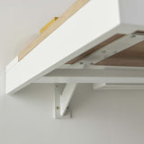 MOB-IN Bureau Mural Bois et Blanc 120 cm Hang