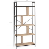 IDMarket - Etagère bibliothèque 5 Niveaux Detroit Design Industriel 170 cm