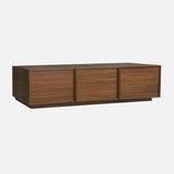 sweeek - Meuble TV décor Bois 3 Portes Noyer 180cm L 180 x P 43 x H 45cm - Kuba