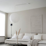 Lightswing® Single Système de Suspension pour 1 Lampe Suspendue - Blanc Mat - 90 cm - Système de Lampe Réglable - Facile à Installer - Lampe Suspendue - Suspension de Lampe
