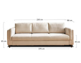Lisa Design - Canapé Convertible Brooke en Velours - Canapé Lit - Sofa Jaune 3 Places - Salon