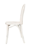 Biscottini Chaise cuisine vintage en bois de frêne 43x47x88 cm - Chaise de salle à manger blanche - Chaises de cuisine - Chaises de salle à manger en bois et paille de Vienne - Chaises de salon