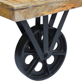 vidaXL Table Basse pour Salon Table d'appoint en Bois de manguier 120x60x30 cm