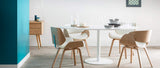 Miliboo Chaise Design Noir et Bois Clair Bent
