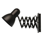 Licht-Erlebnisse Applique murale intérieure en métal noir bureau salon H:24 cm E27 réglable lampe murale rétro extensible chambre HARMONY