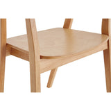 Miliboo Chaises scandinaves en Bois Clair Massif (Lot de 2) Bahia