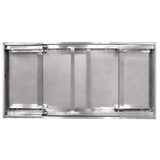 Vogue Table pliante en acier inoxydable poli, taille : 900 (H) x 1200 (L) x 600 (P) mm, utilisation intérieure et extérieure, CB905